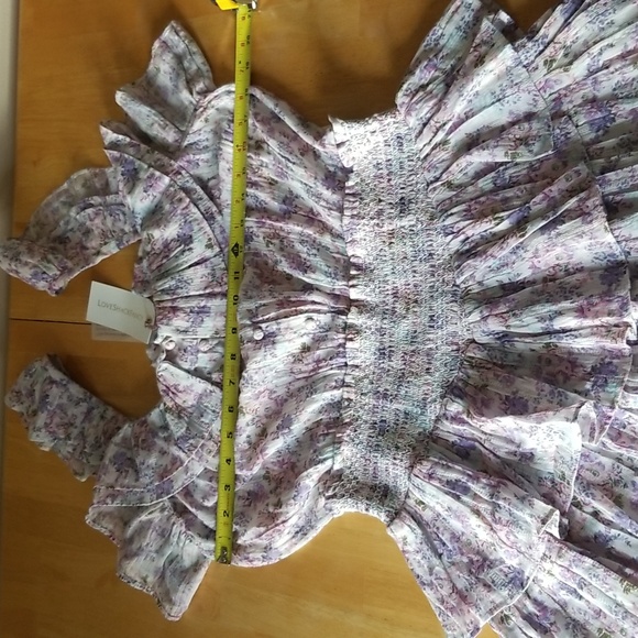 LoveShackFancy Shanely Ruffled Mini Dress - Picture 9 of 15